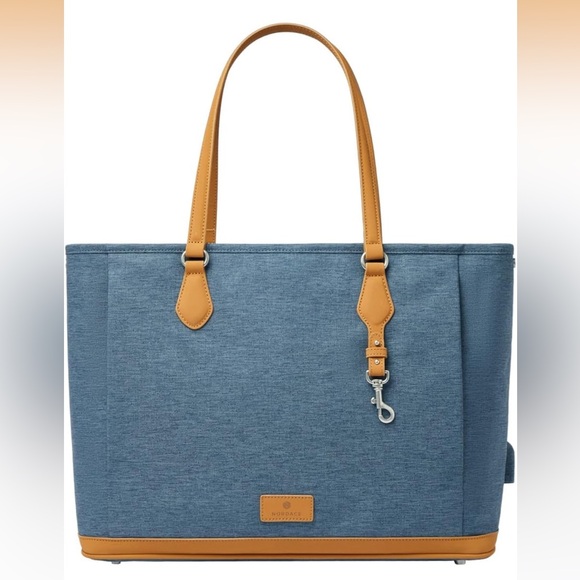 Nobadee Blue and Tan Travel Bag - Picture 4 of 6